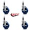 Service Caster 5'' Solid Poly Swivel 1'' Expanding Stem Caster Set with Brake, 4PK SCC-EX20S514-SPUS-TLB-1-4 - alternate 3